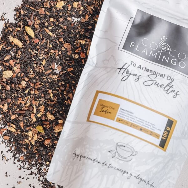 Té Masala Chai con Especias. Té de hojas sueltas